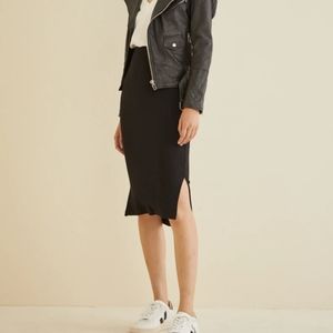 Amour Vert Masha Ribbed Pencil Skirt